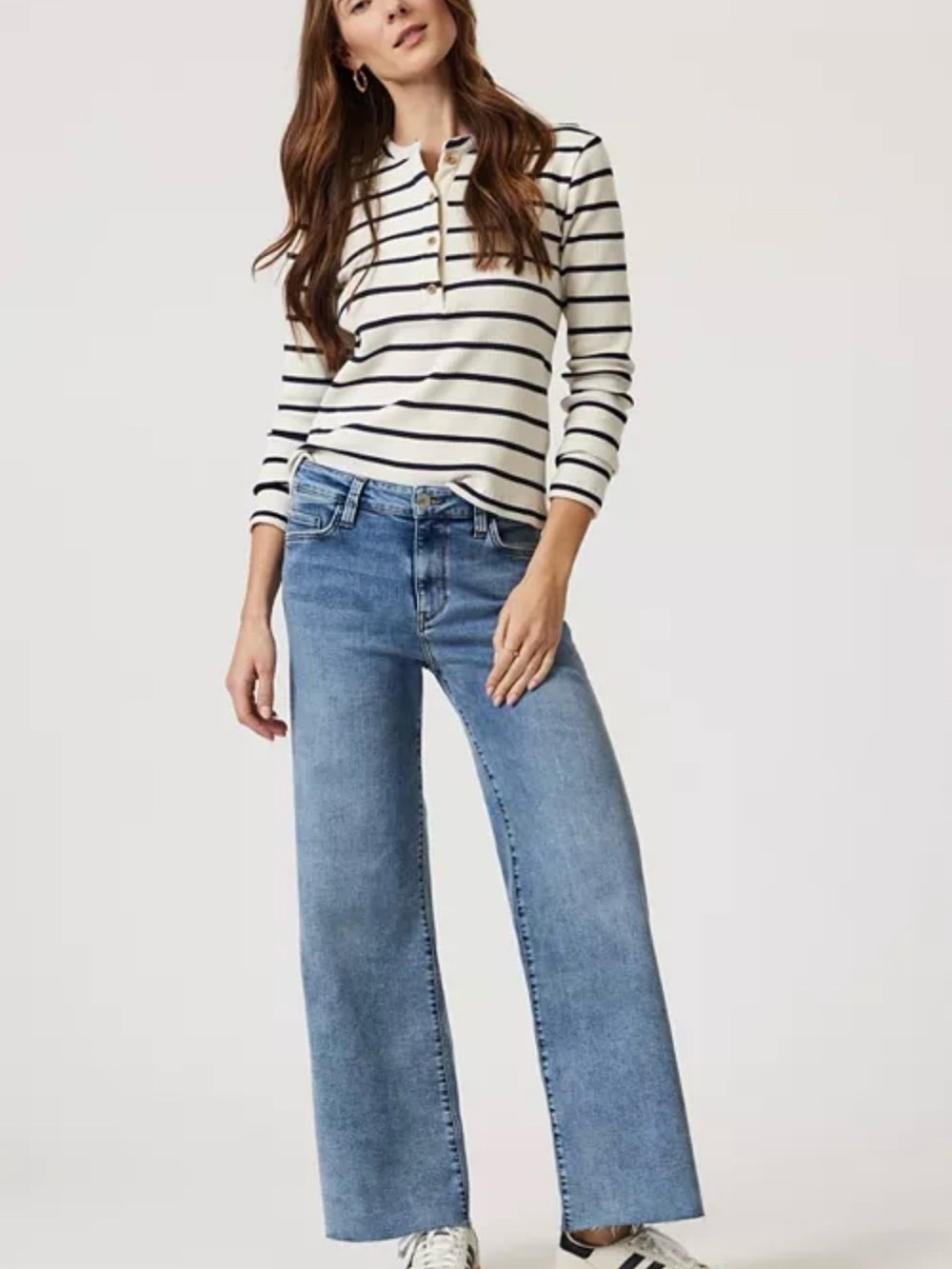 Mavi Light Blue Wide Leg Jeans